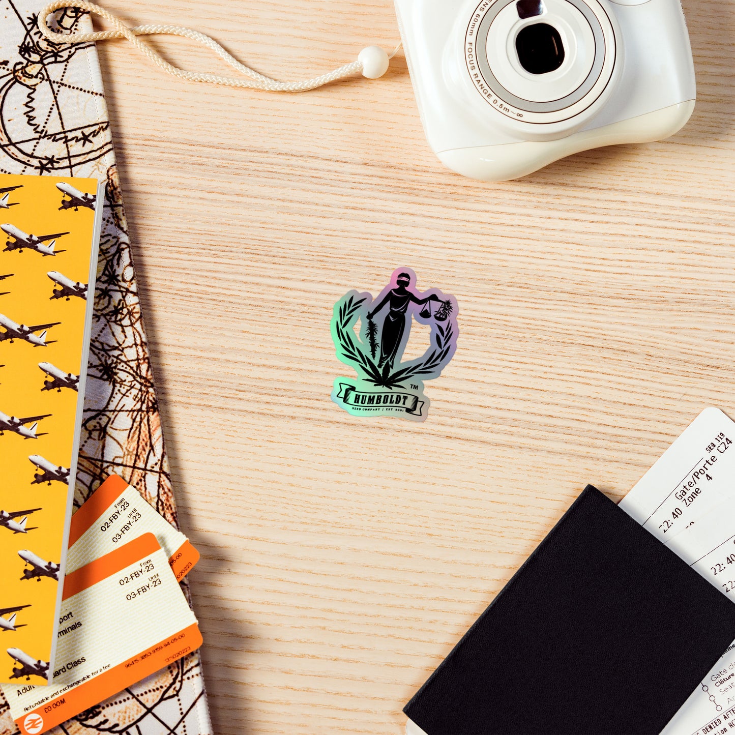 Lady Liberty Holographic Sticker