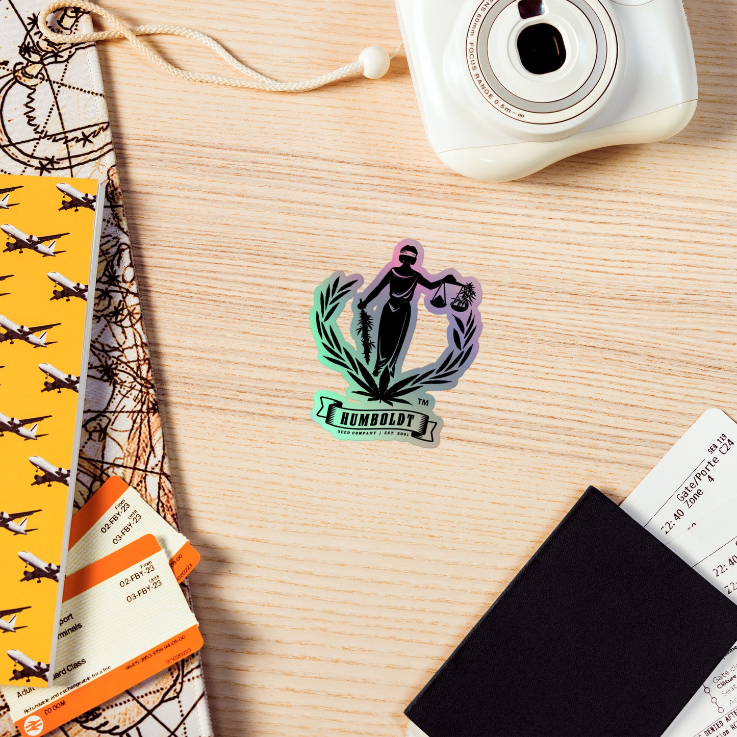 Lady Liberty Holographic Sticker